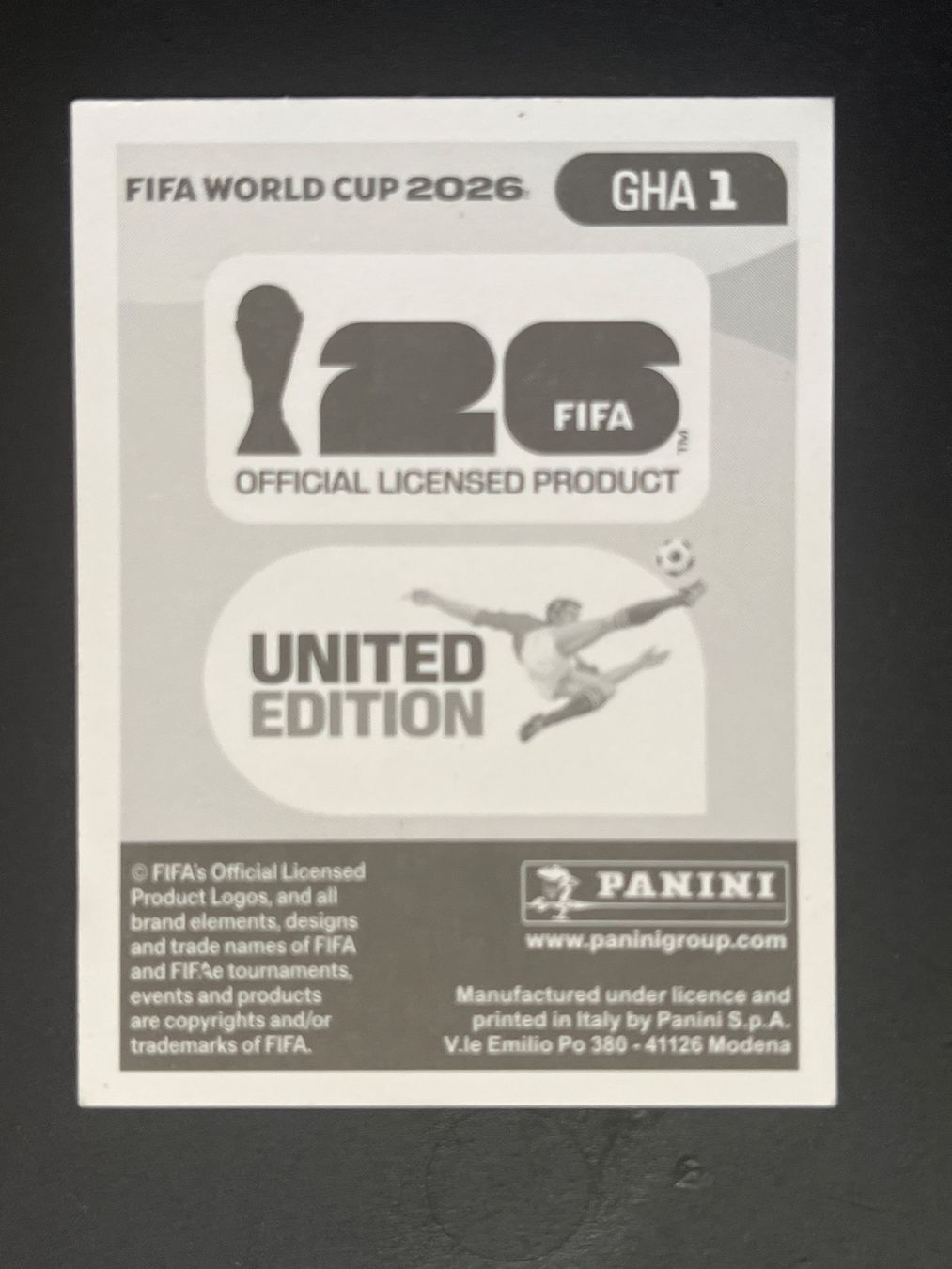 Panini Carte collezionabili: Panini GHA1 – Nuovo (secondo la descrizione) da Susten venduto da Rechnun 1
