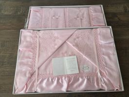 Italienisches Vintage Bettset 70er – Echte Handarbeit – Neu