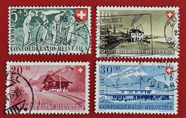 PRO PATRIA SATZ 34 -37 SAUBERE STEMPEL 1X RICHIGEN BERN 1947
