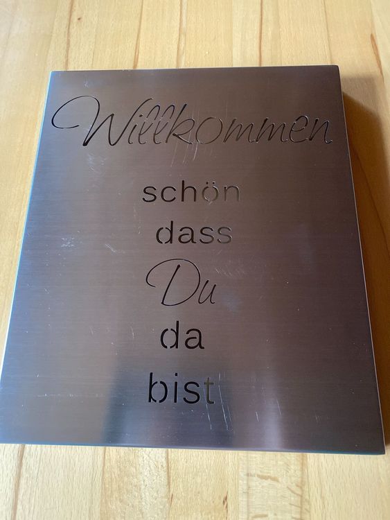 Metall Bild mit schönem Spruch Kaufen auf Ricardo