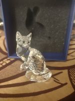 Chat Swarovski avec certificat et boîte d'origine
