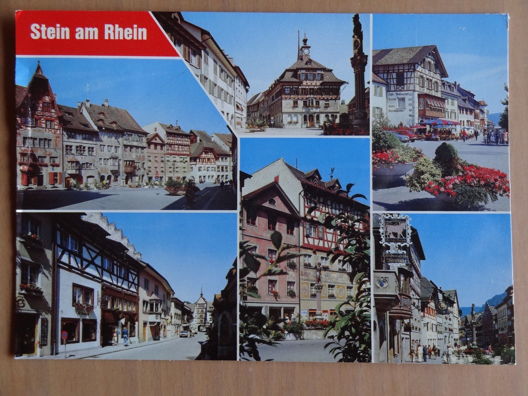 Cartoline postali: Stein am Rhein - Rathausplatz - Centrum – Usato da St Léonard venduto da Riglin