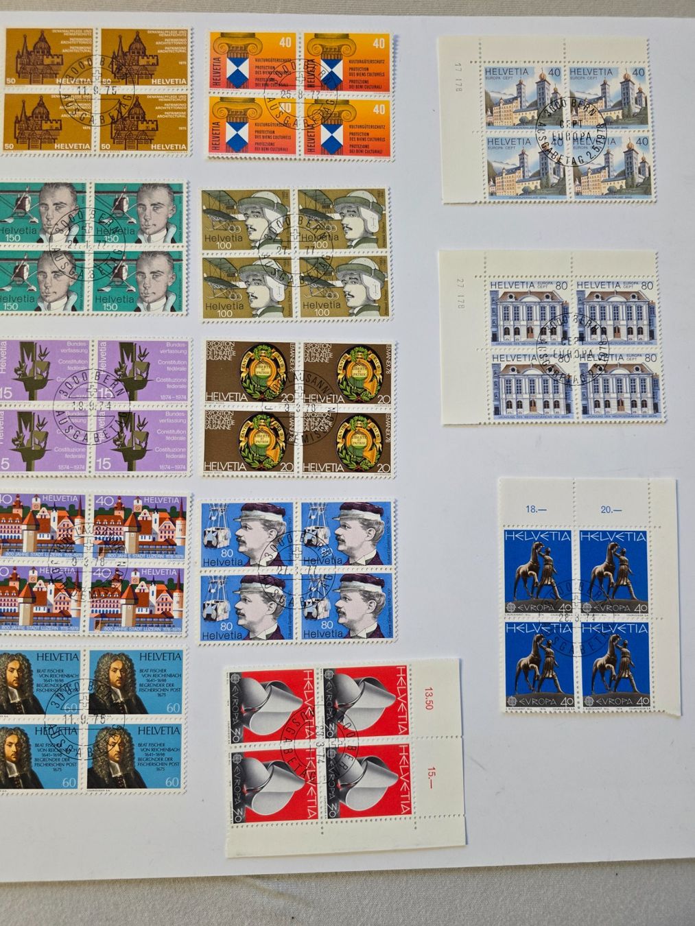 Tutti i francobolli: (687) 23 4er Blöcke mit Ersttagsstempel mit Gratisbeilage – Usato da Schwarzhäusern venduto da Inot3 2
