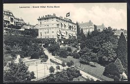 Lausanne, Grand Hotel Riche-Mont mit Ten