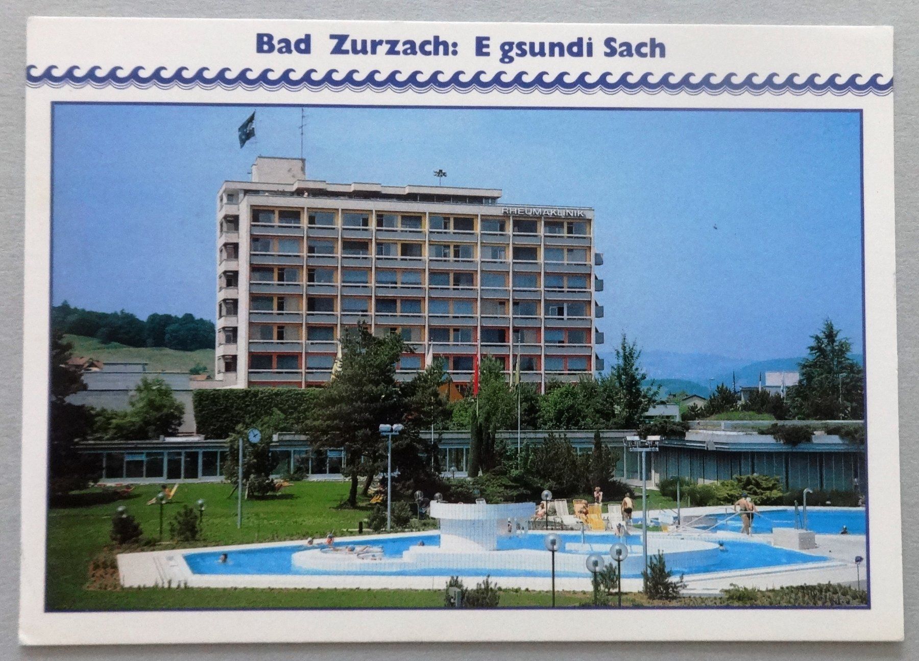 Ansichtskarten: Bad Zurzach : E. gsundi Sach – Gebraucht aus Fétigny von Billy2miny