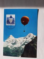 Briefmarke Mürren Helium Ballon Alpin Ballonfahrt
