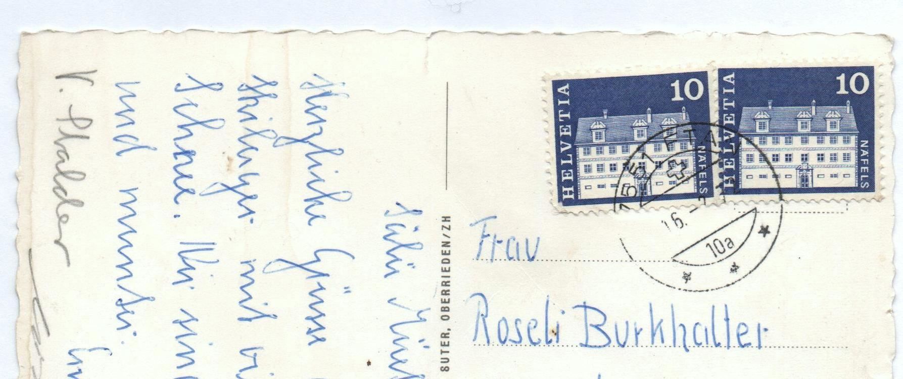 Cartoline postali: FTAN im Winter – Usato da Jona venduto da philajona 1