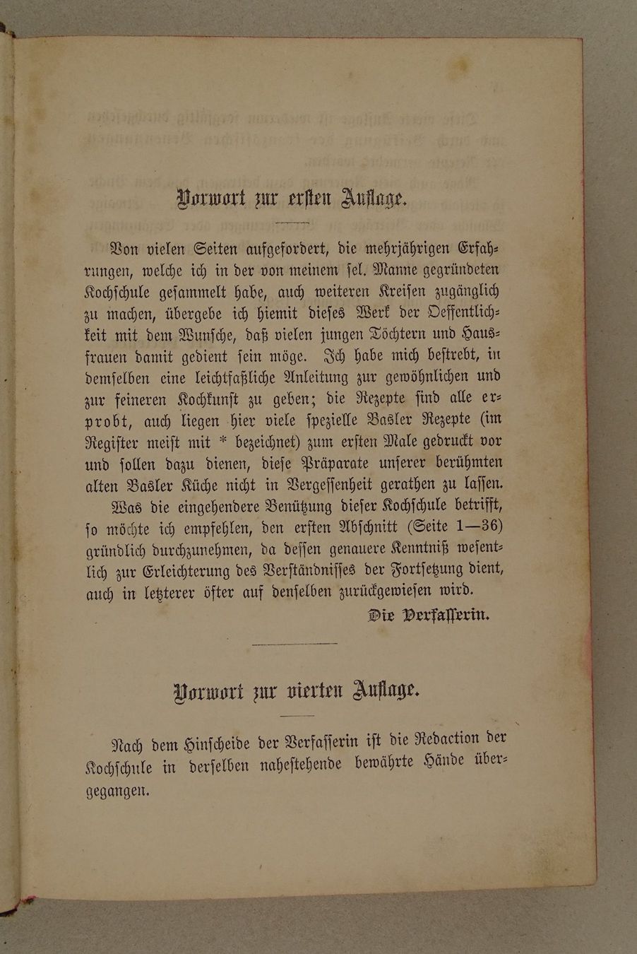 Libri: BASLER KOCHSCHULE 1893 – Usato da Grüningen venduto da Kartensammler 3