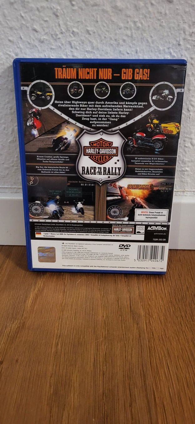 Sony Giochi: PS 2 - Harley Davidson Race to Rally – Usato da Münsingen venduto da DigitaleSpielecke 1