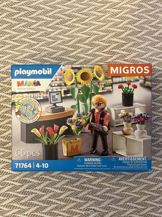 Playmobil 71764 – Rayon Fleurs – Exclusivité Migros Suisse – 66 Pièces – Neuf