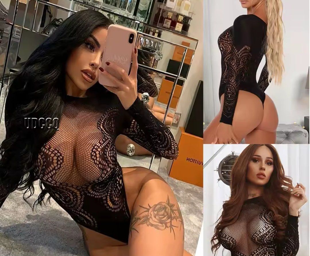 Altra biancheria intima: Erotischer Spitzen-Body Schwarz – Nuovo e nell'imballaggio originale da Biel/Bienne venduto da DessousOrchideja 1