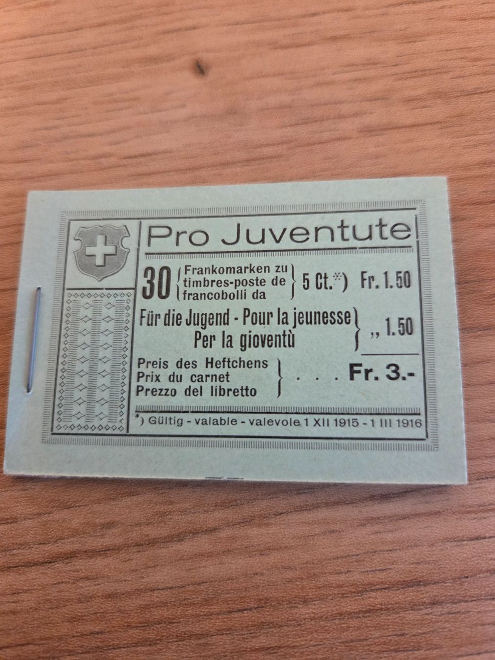 Tous les timbres: Pro Juventute Heftchen 2 – Neuf (Voir description) à Goldach par Suli1