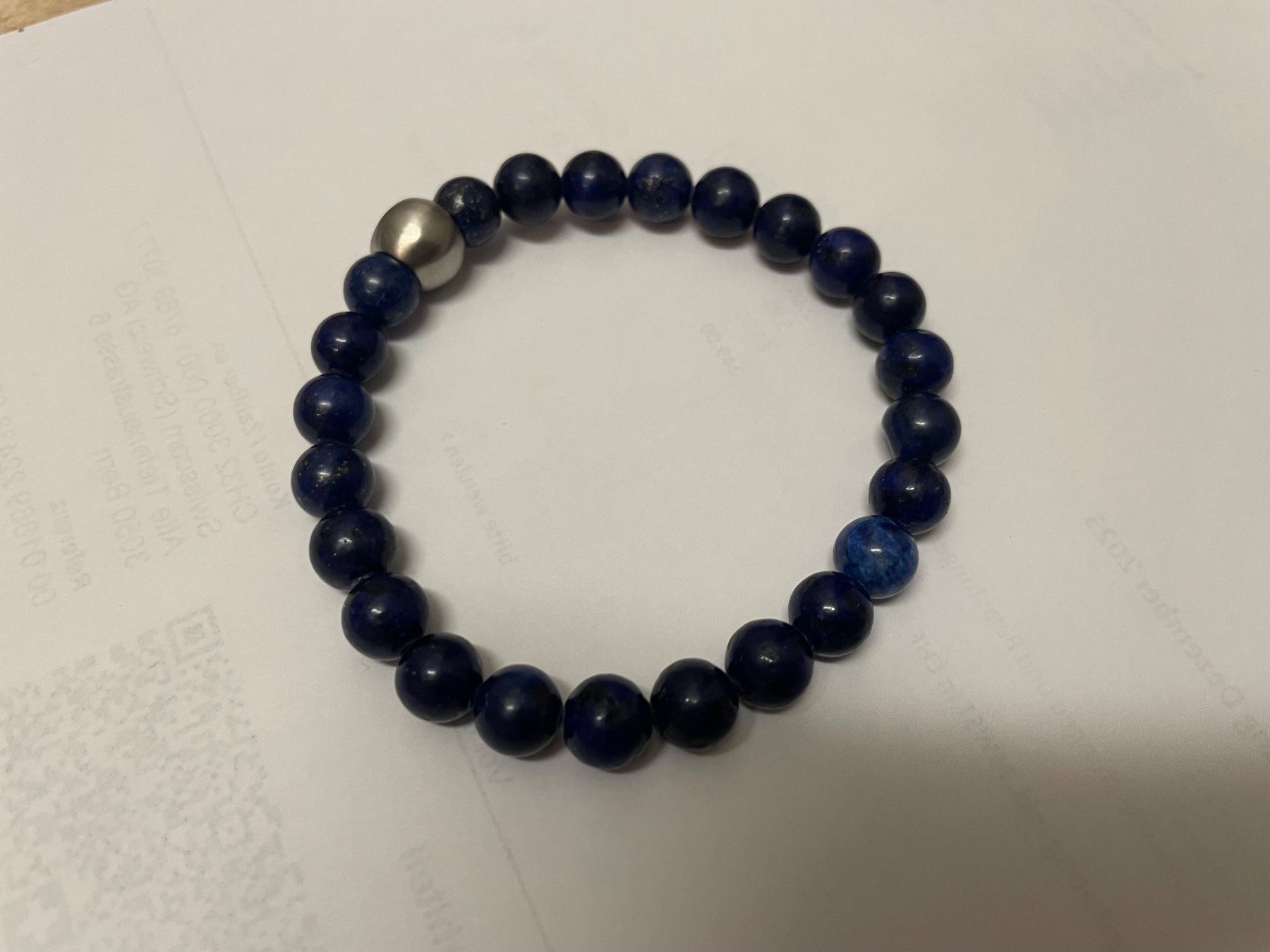 Bracciali & Braccialetti: BLAUES TIGERAUGE-ARMBAND – Nuovo (secondo la descrizione) da Egg b. Zürich venduto da underworld 1