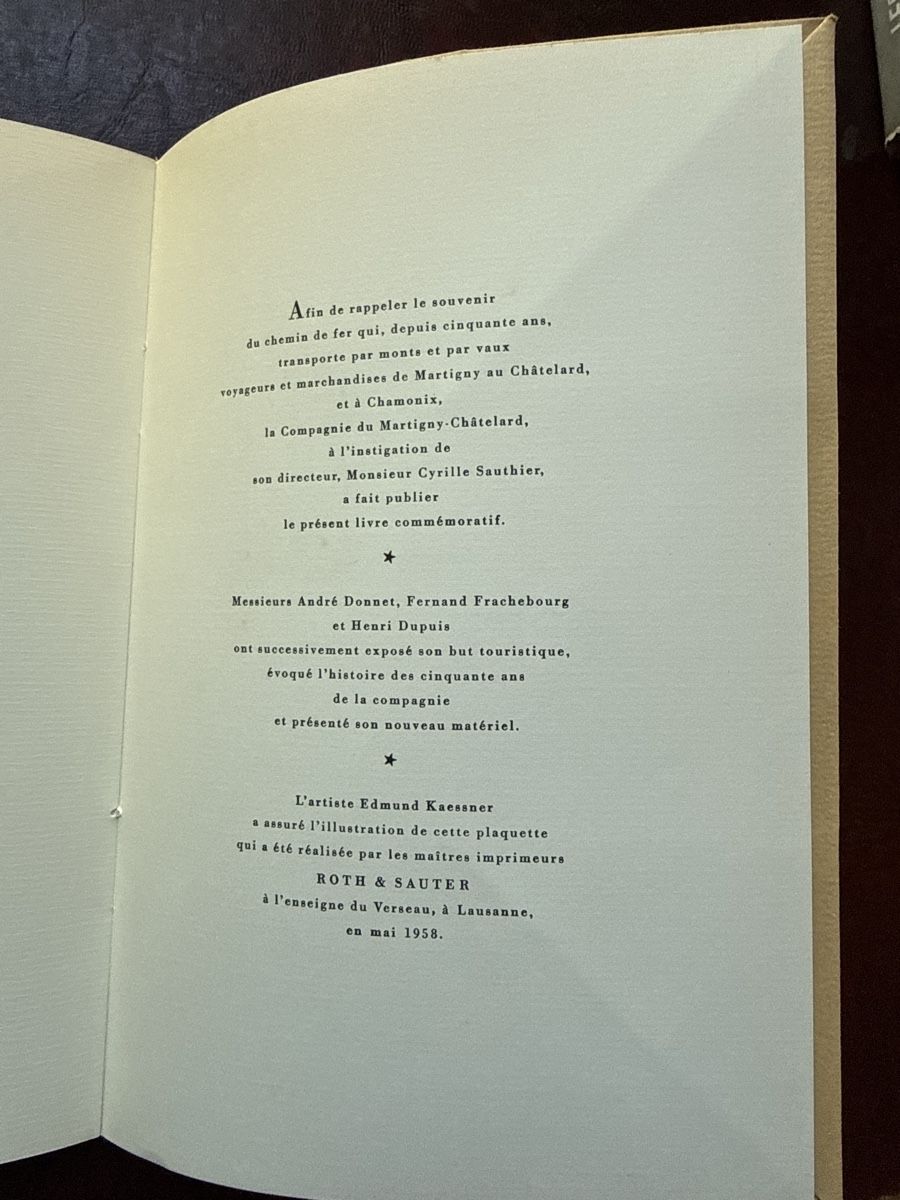 Livres: Du Valais à Chamonix - Chemin de fer Martigny-Châtelard – D'occasion à Fribourg par Ardoffel 9
