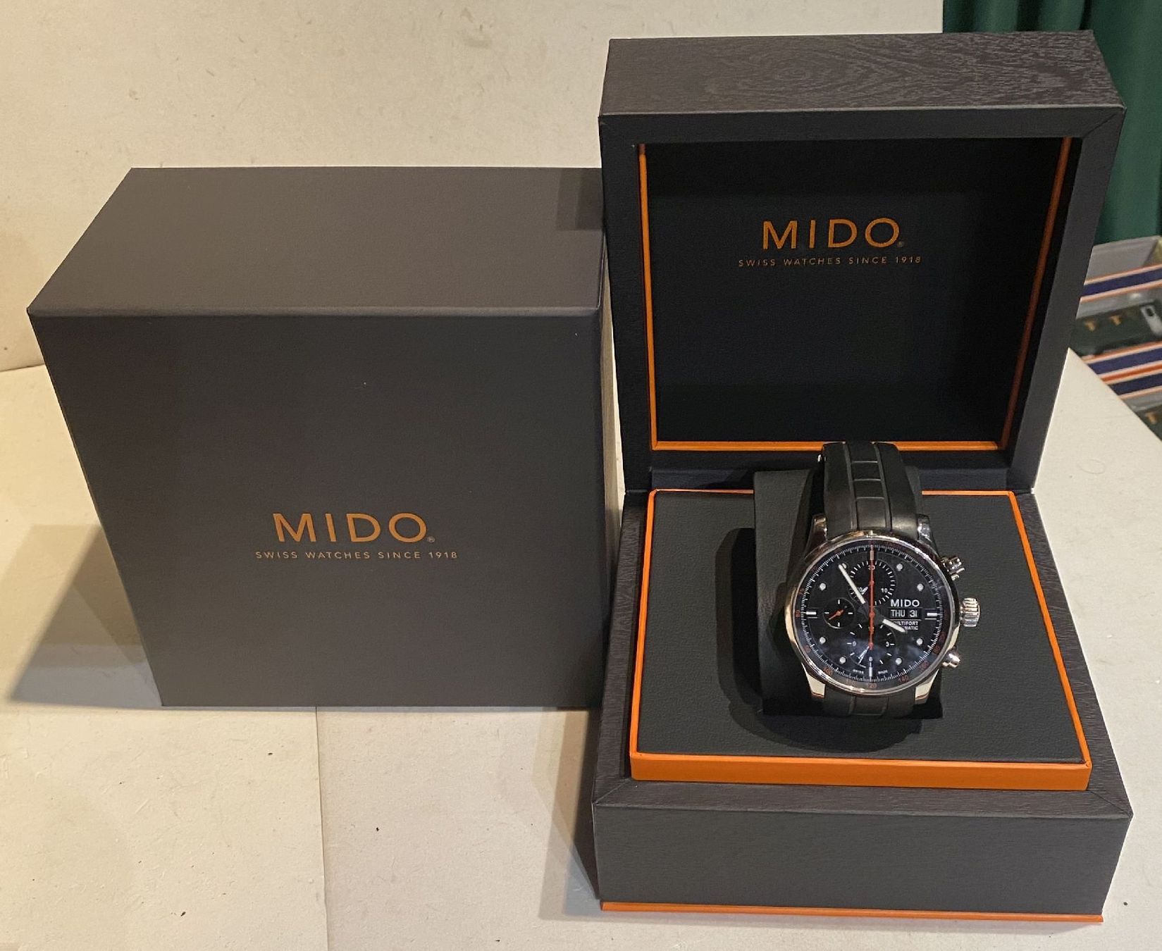 Mido Uhren: MIDO Multifort Automatic Chronograph in OVP – Gebraucht aus Sonceboz-Sombeval von Decolove 6