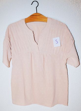 Damenbluse rosa kurzarm Grösse S gebrauchter Zustand