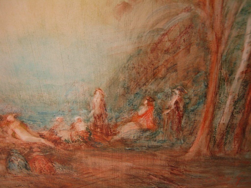 Gemälde: Constantin Ganesco(Bukarest 1864)-Baccanale – Gebraucht aus Luzern von Lucernauno 4