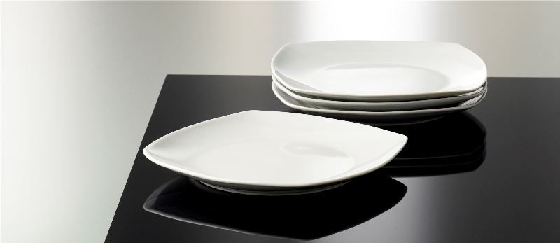 Teller: BISTRO SQUARE WH 4 Stk. Teller 22 cm Lunch – Neu und originalverpackt aus Wettingen von kochshop 1
