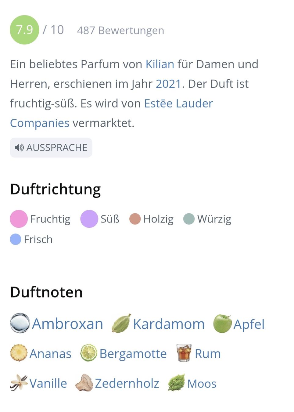 Kilian Profumi & Eau de Toilette: 2 ml APPLE BRANDY KILIAN ABFÜLLUNG – Nuovo (secondo la descrizione) da St. Gallen venduto da CaliSunshine 2