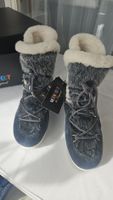Moon Boot Far Side High Faux Fur, Gr. 39, navy blue