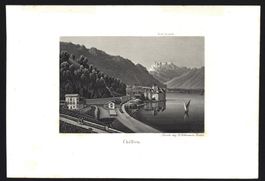 Chillon Aquatinta von Dikenmann