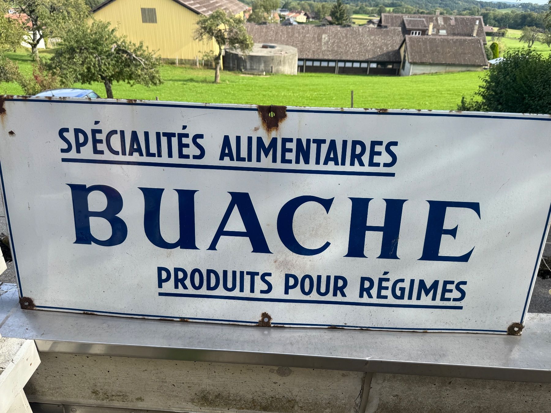 Schilder: Ancienne plaque émaillée BUACHE – Gebraucht aus Tolochenaz von fab_5lb9