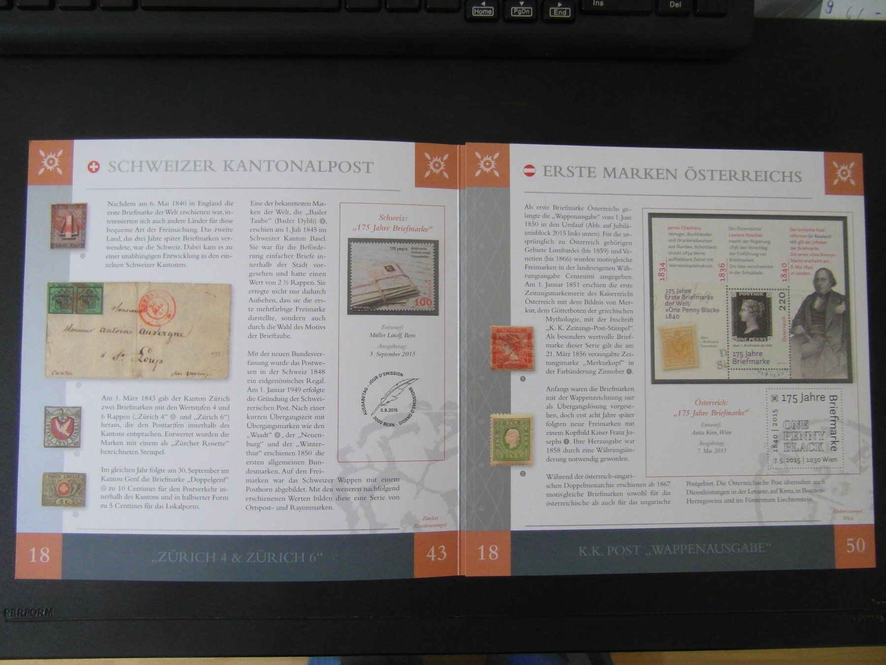 Tutti i francobolli: 175 Jahre Briefmarken 2015  Multilaterale mit CH DE AT FL – Nuovo (secondo la descrizione) da Niederrohrdorf venduto da leni29 1