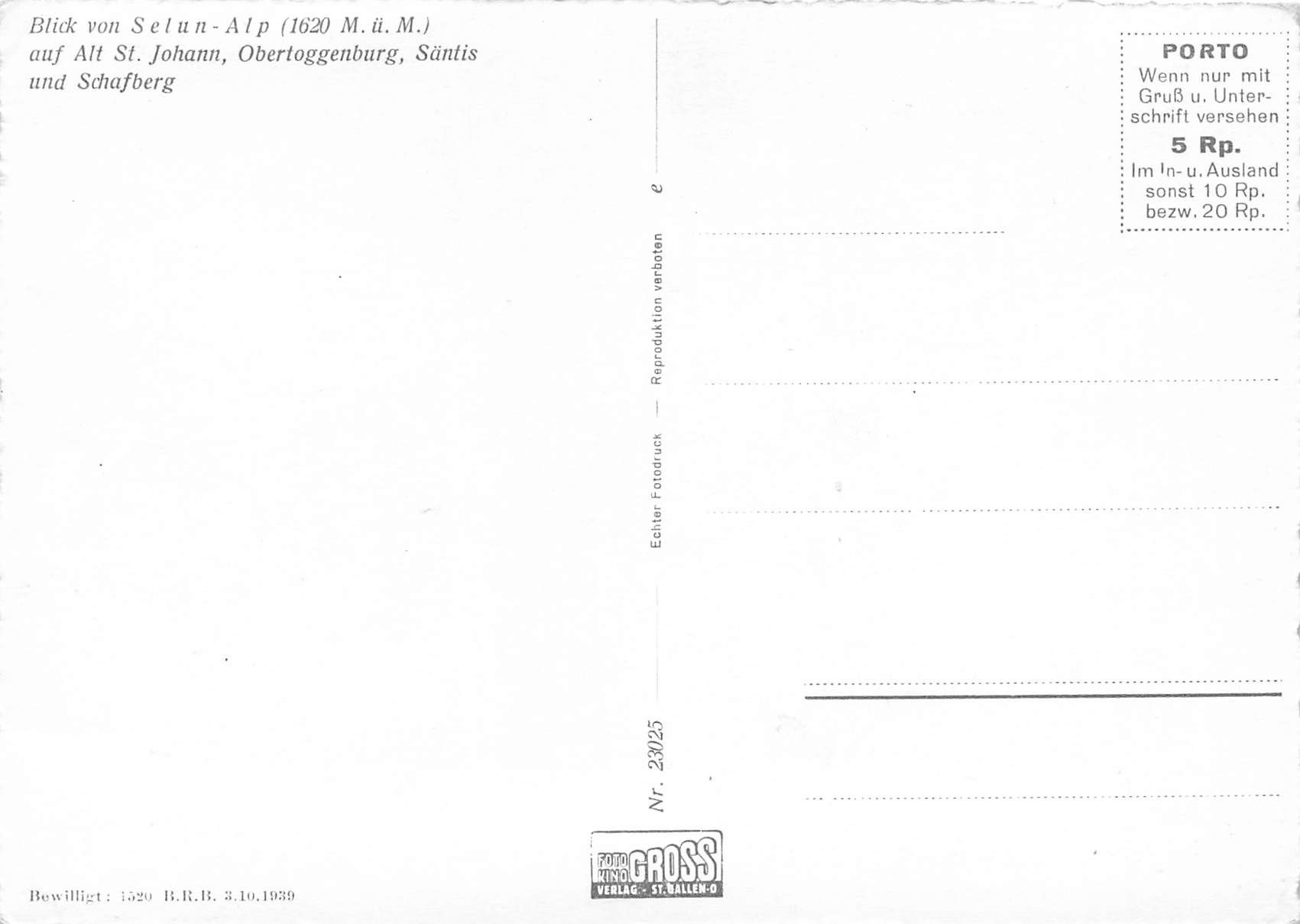 Cartes postales: Selun alp Santis G – D'occasion à Biasca par Blenio71 1