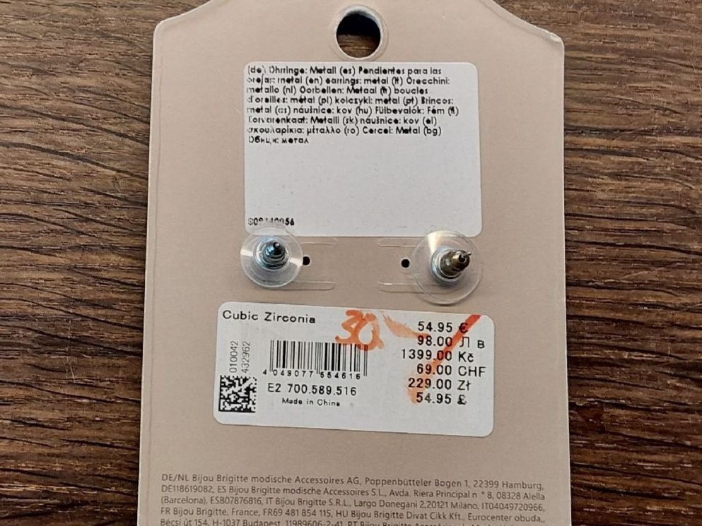 Orecchini pendenti & Orecchini a lobo: Ohrschmuck mit Zirkonia neu – Nuovo e nell'imballaggio originale da Köniz venduto da scopello12 2
