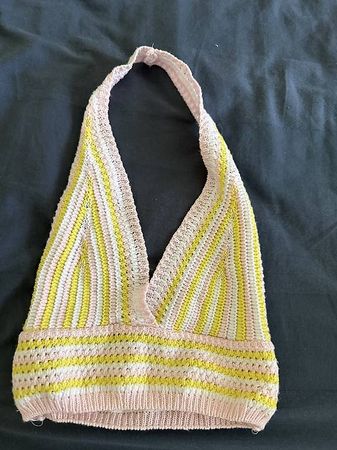 Evermine Neckholder-Top gestreift Gr onesize