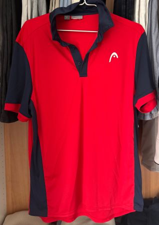 Head Poloshirt rot dunkelblau Grösse M gebraucht