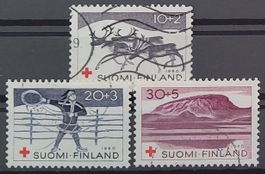 Finnland Rotes Kreuz 1960, Serie gestempelt