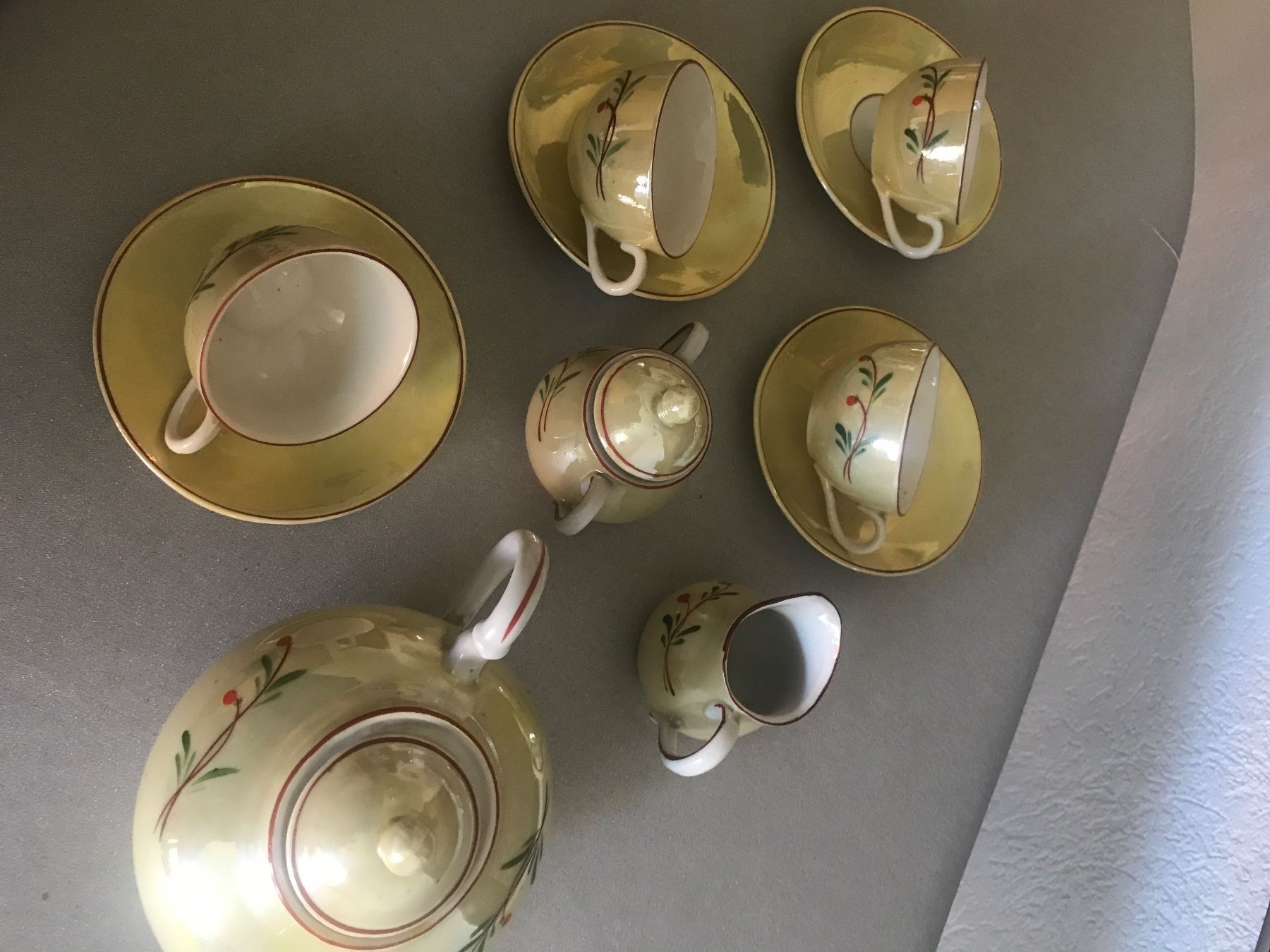 Set di piatti: Vintage Kaffee Service Perlmut – Usato da Wettingen venduto da Andres54 2