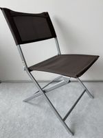 Klappstuhl braun, perfekt für den Sommer, leicht & stabil