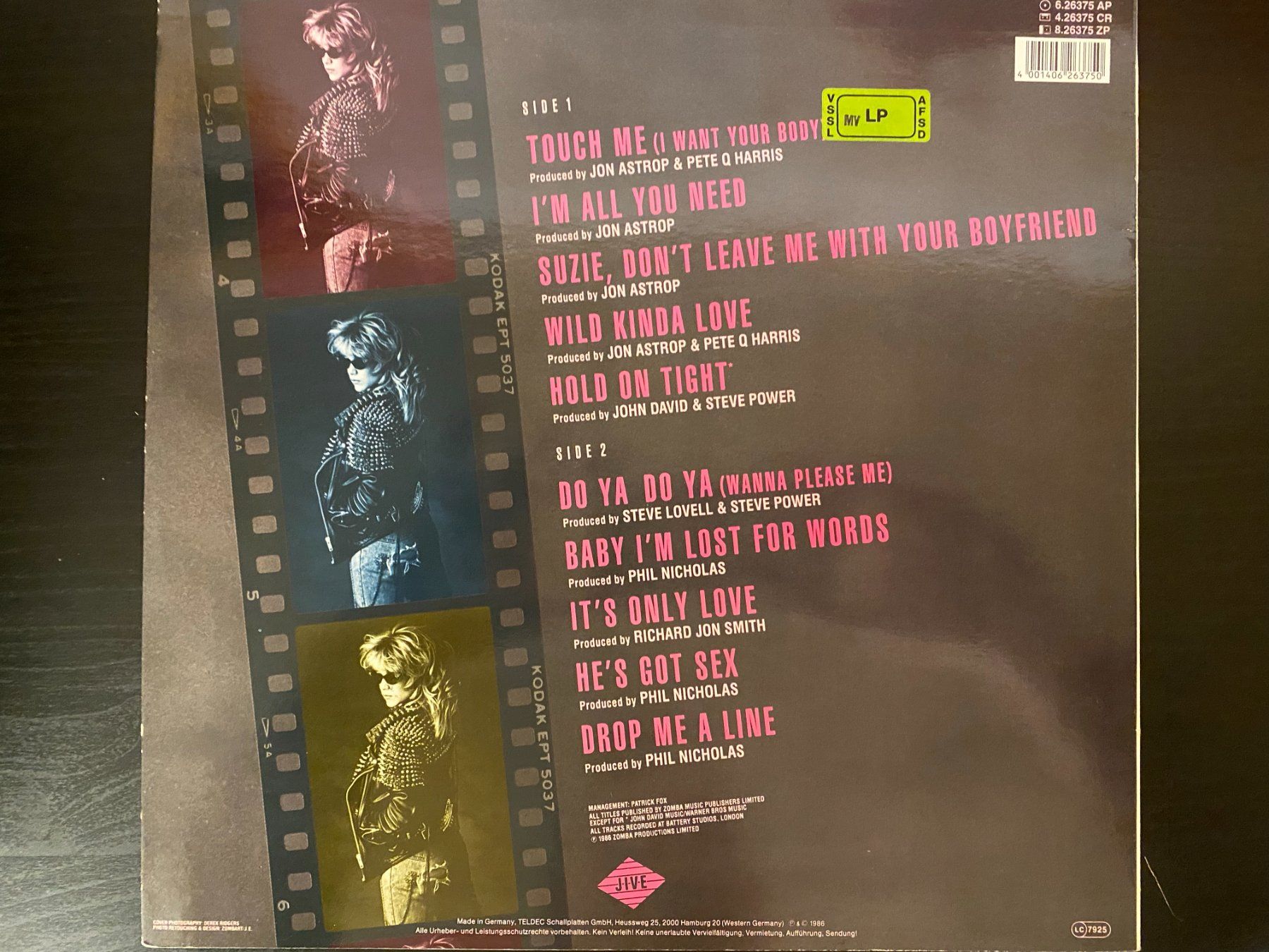 Schallplatten: Samantha Fox – Touch Me [LP DE 1986] – Gebraucht aus Tamins von  1