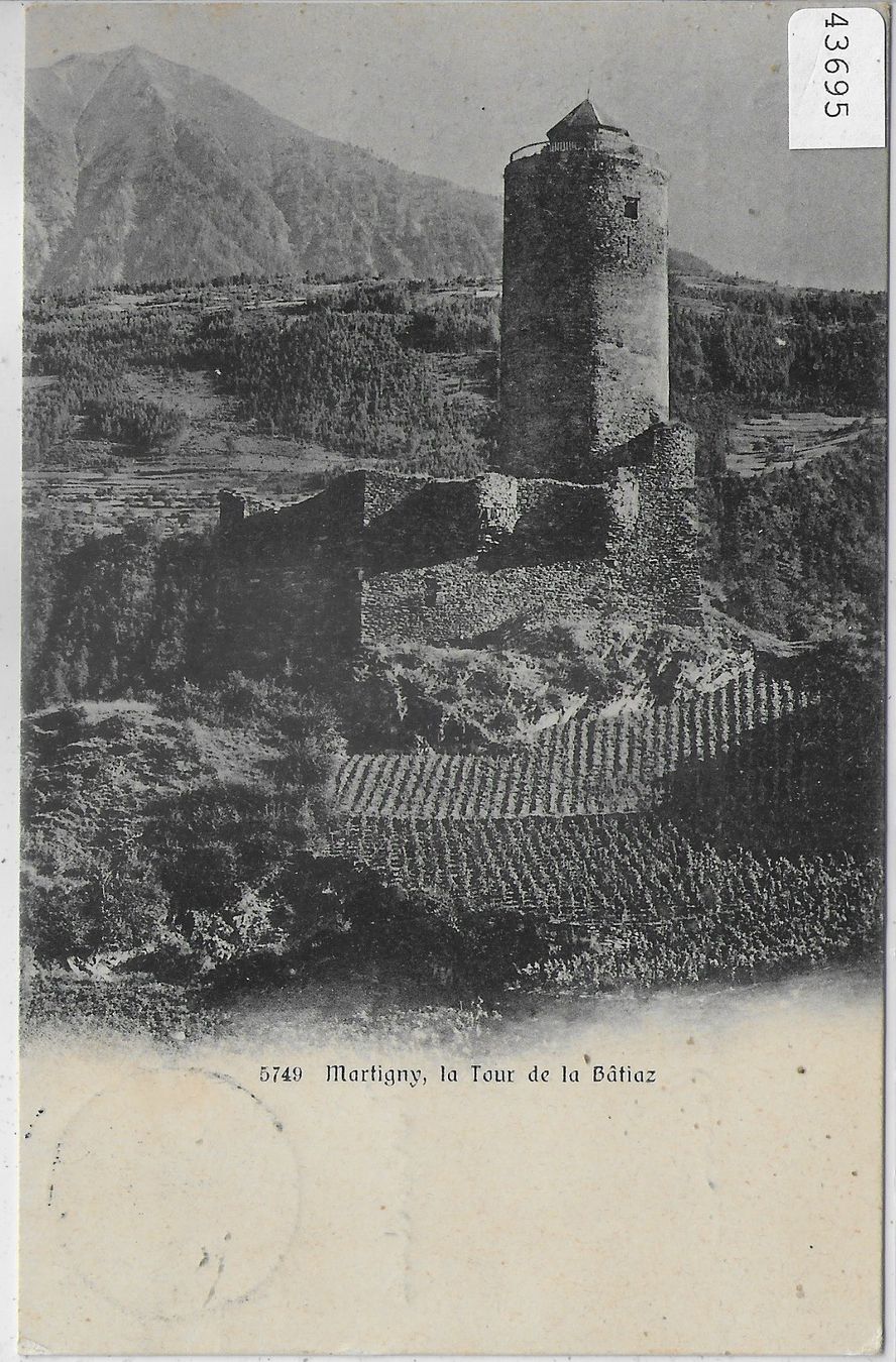 Cartoline postali: Martigny - La Tour de la Batiaz – Usato da Ettingen venduto da Kartenplanet