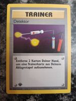 Pokémon Karte Detektor 1. Edition Basis Set Deutsch
