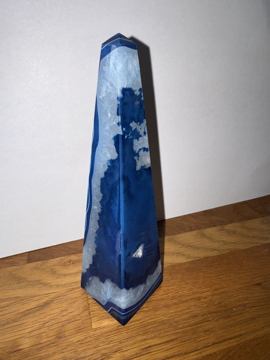 Edelsteine: Achat Obelisk blau – Gebraucht aus Zürich von Naniiin 2