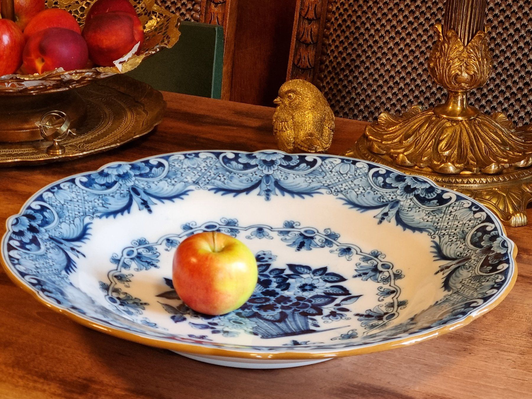 Teller: Tichelaar Makkum Delft Blau Wandteller 36 cm – Gebraucht aus Scharnachtal von devin03 7