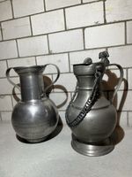 2 x Grosse ZinnKanne/-Vase