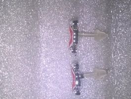 OHRRINGE MODESCHMUCK,,,,Schnurrbärte,,ROT FARBE