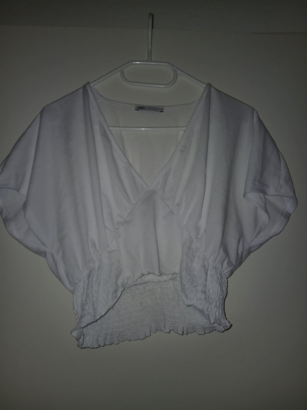 Zara Camicette: Weisse Bluse / Crop Top – Usato da Bettingen venduto da z_nina11