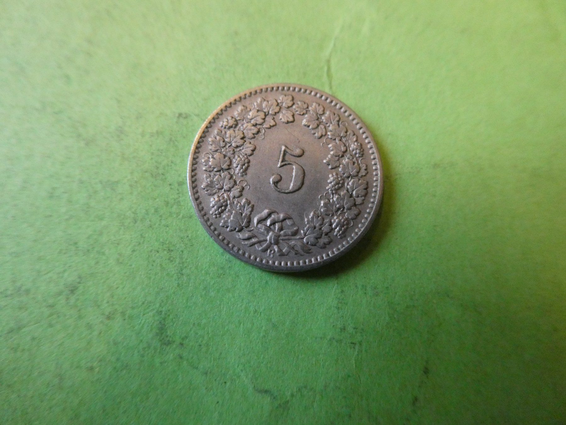 Toutes les monnaies: Schweiz 1905, 5 Rappen – D'occasion à Hinterforst par Rohusri 1