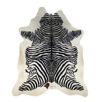 echtes Kuhfell Teppich Zebra