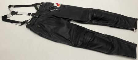 Harro Leder motorrad Latzhose Gr. 48 mit Protektoren