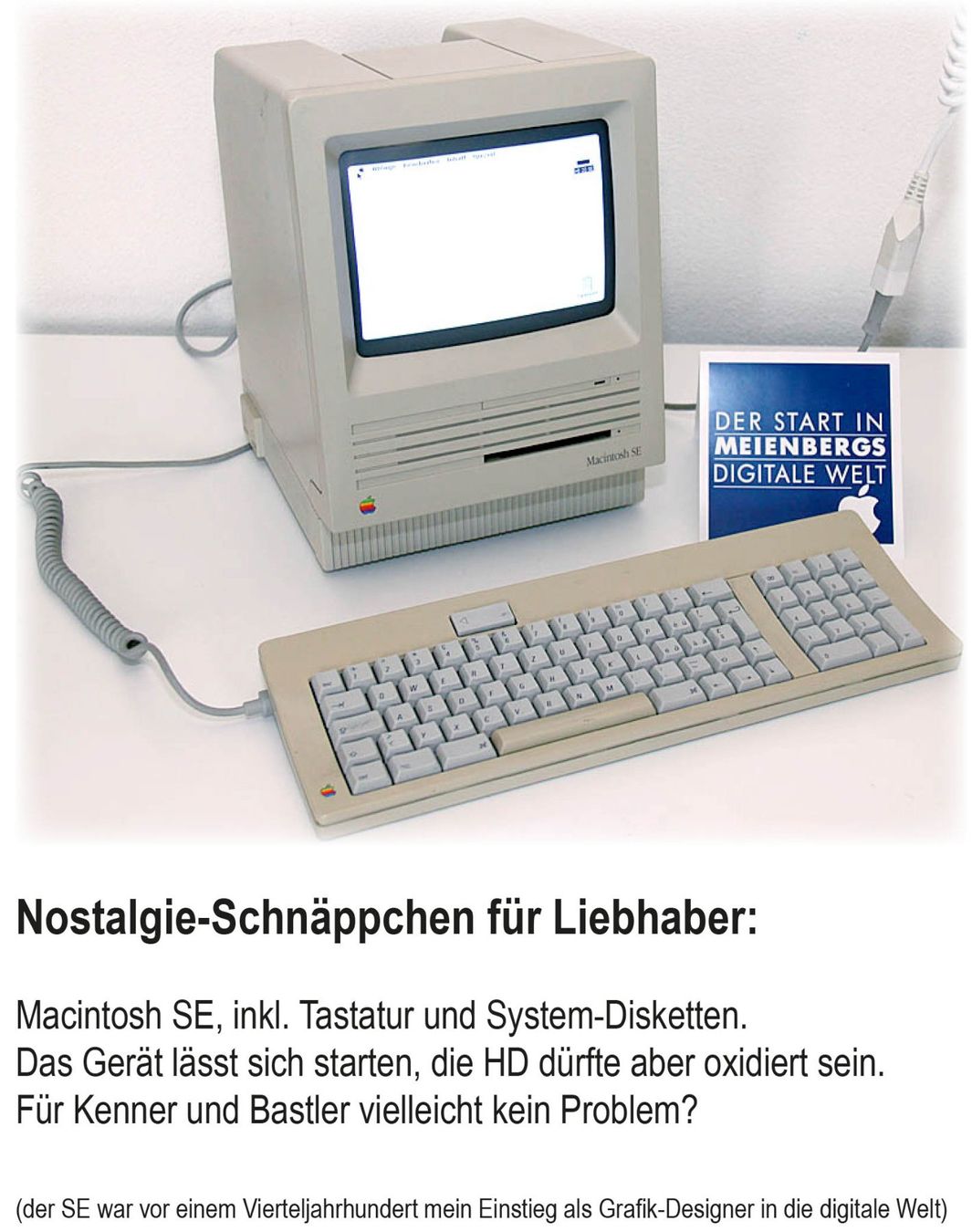 Apple PC: Nostalgie-Schnäppchen für Liebhaber – Difettoso da Cham venduto da Pinsel45