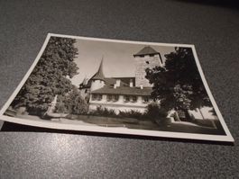 Ansichtskarte Schloss Spiez, Ansicht von Westen, Turm, Palas