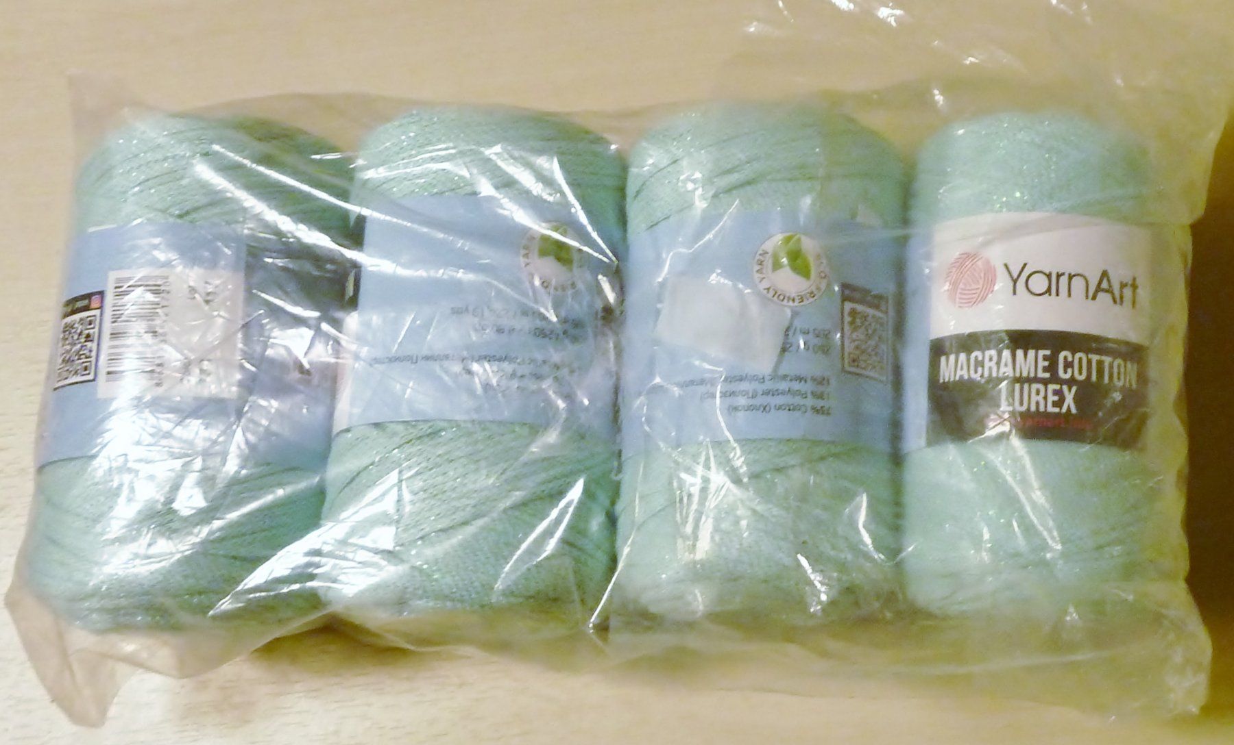 Lana: Garn Strickgarn Macrame Yarnart Baumwolle Lurex 4 Knäuel – Nuovo e nell'imballaggio originale da Siebnen venduto da Ra-la-ra-ol 1