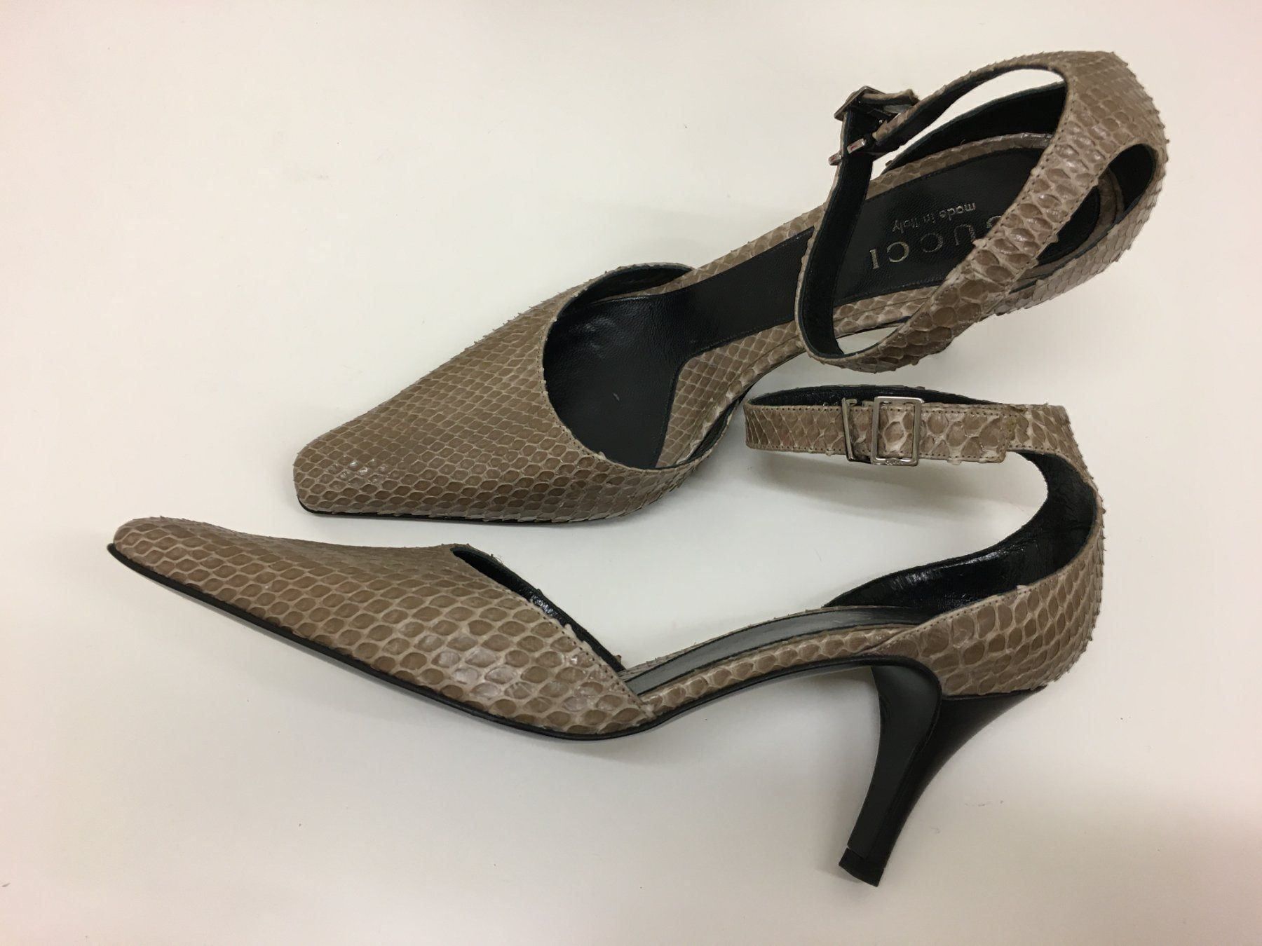 Gucci Damenschuhe: GUCCI PYTHON PUMPS, GR. 38, NEU, WUNDERSCHÖN! – Neu und originalverpackt aus Zürich von elegantissima2
