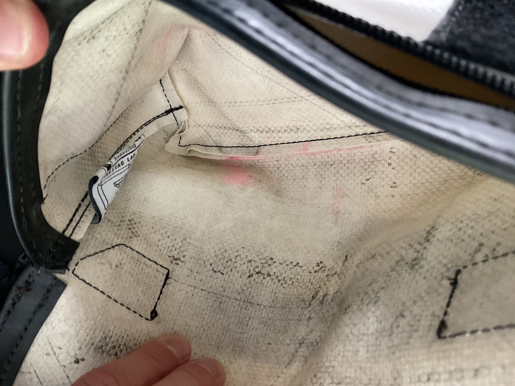 Freitag Borse: Freitag Tasche blau weiss – Usato da Basel venduto da cme03 5